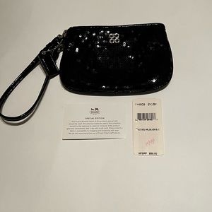 Coach Sequin Wristlet F44509